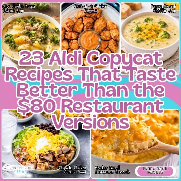 23 Aldi Copycat Recipes That Taste Better Than The $80 Restaurant Versions Aldi copycat recipes: 23 restaurant-quality meals on plates made with affordable Aldi ingredients tasting better than originals.