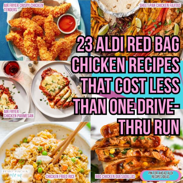 23 Aldi Red Bag Chicken Recipes That Cost Less Than One Drive-Thru Run Frozen chicken breast recipes: 23 easy dinners with Aldi