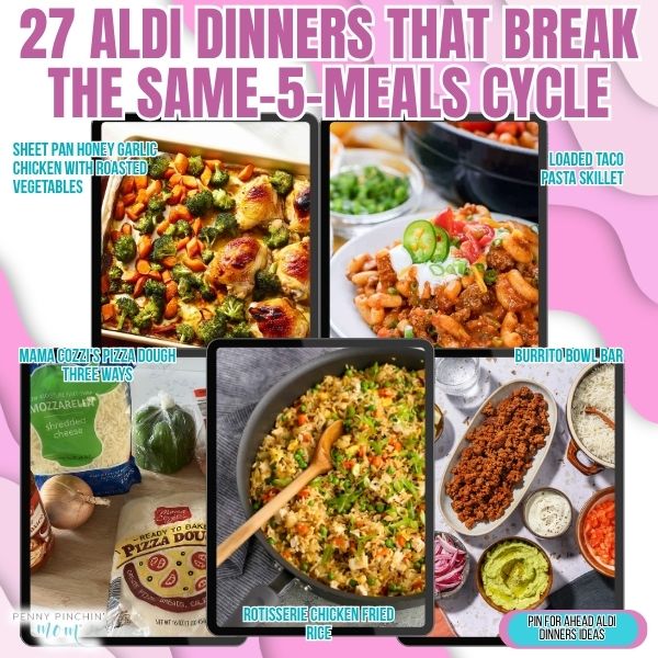 27 Aldi Dinners That Break The Same-5-Meals Cycle Cheap aldi dinners: 27 varied budget meals using affordable Aldi products to break the same boring five-meal rotation.