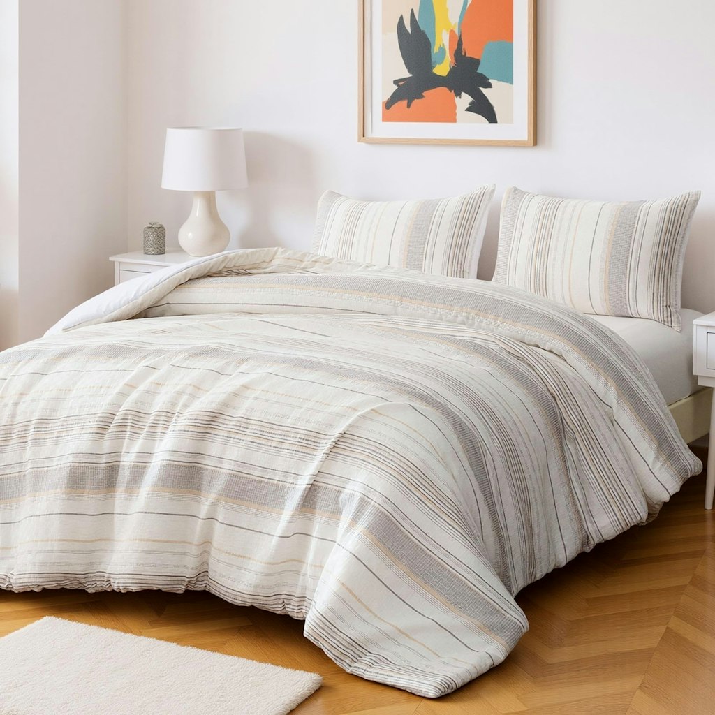 Amazon Basics 3-Piece Jacquard Comforter Set: $22 Amazon Basics 3-Piece Jacquard Comforter Set: $22