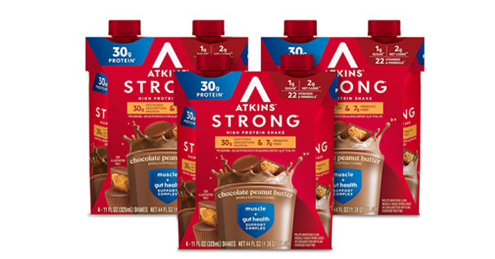 Atkins Strong High Protein Shake, Chocolate Peanut Butter Flavor, 12 Count- Just $16.66! Atkins Strong High Protein Shake, Chocolate Peanut Butter Flavor, 12 Count- Just $16.66!