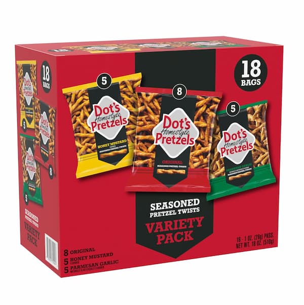 Dot’s Homestyle Pretzels Variety Pack 18-Count for $6.98 shipped, plus more! Dot