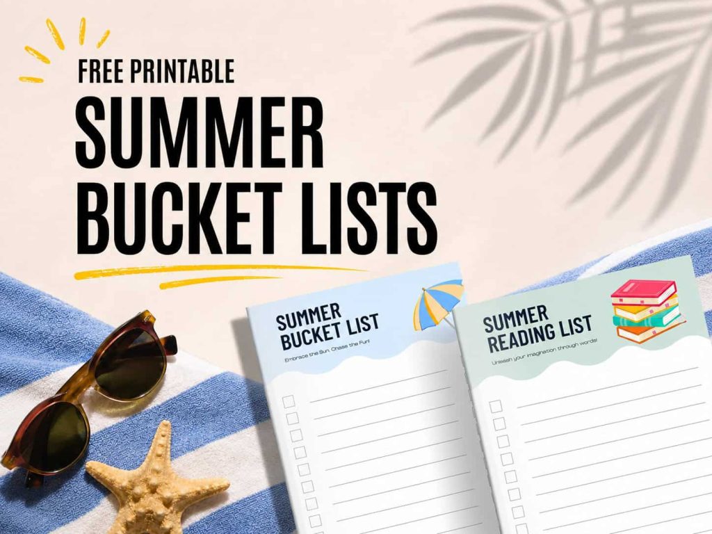 Free Printable Summer Bucket Lists
