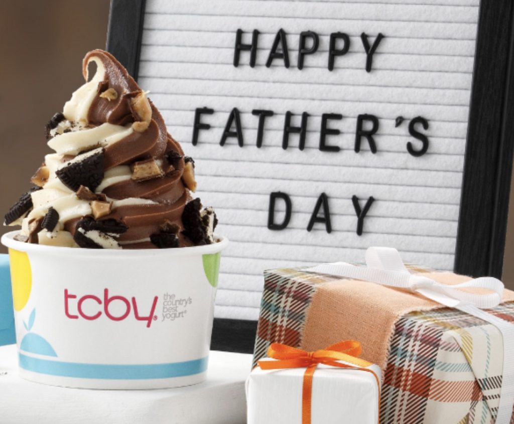 Free TCBY frozen yogurt for dads on Father’s Day! TCBY Father