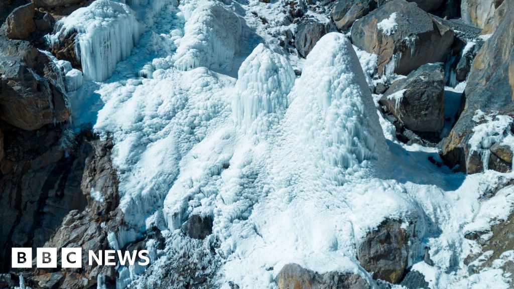 The artificial ice pyramids saving India's mountain villages The artificial ice pyramids saving India's mountain villages