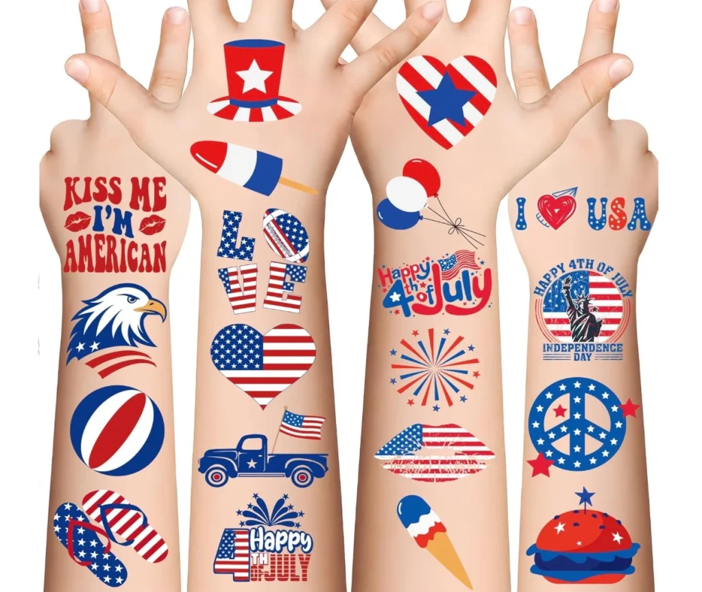 USA Flag Patriotic Temporary Tattoos, 120 count only $2.98! USA Flag Patriotic Temporary Tattoos, 120 count only $2.98!