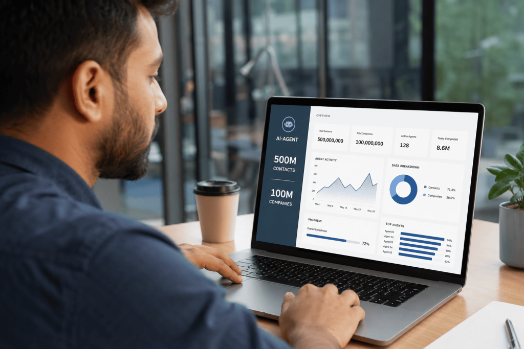 Enterprise AI data concept, illustrating ZoomInfo